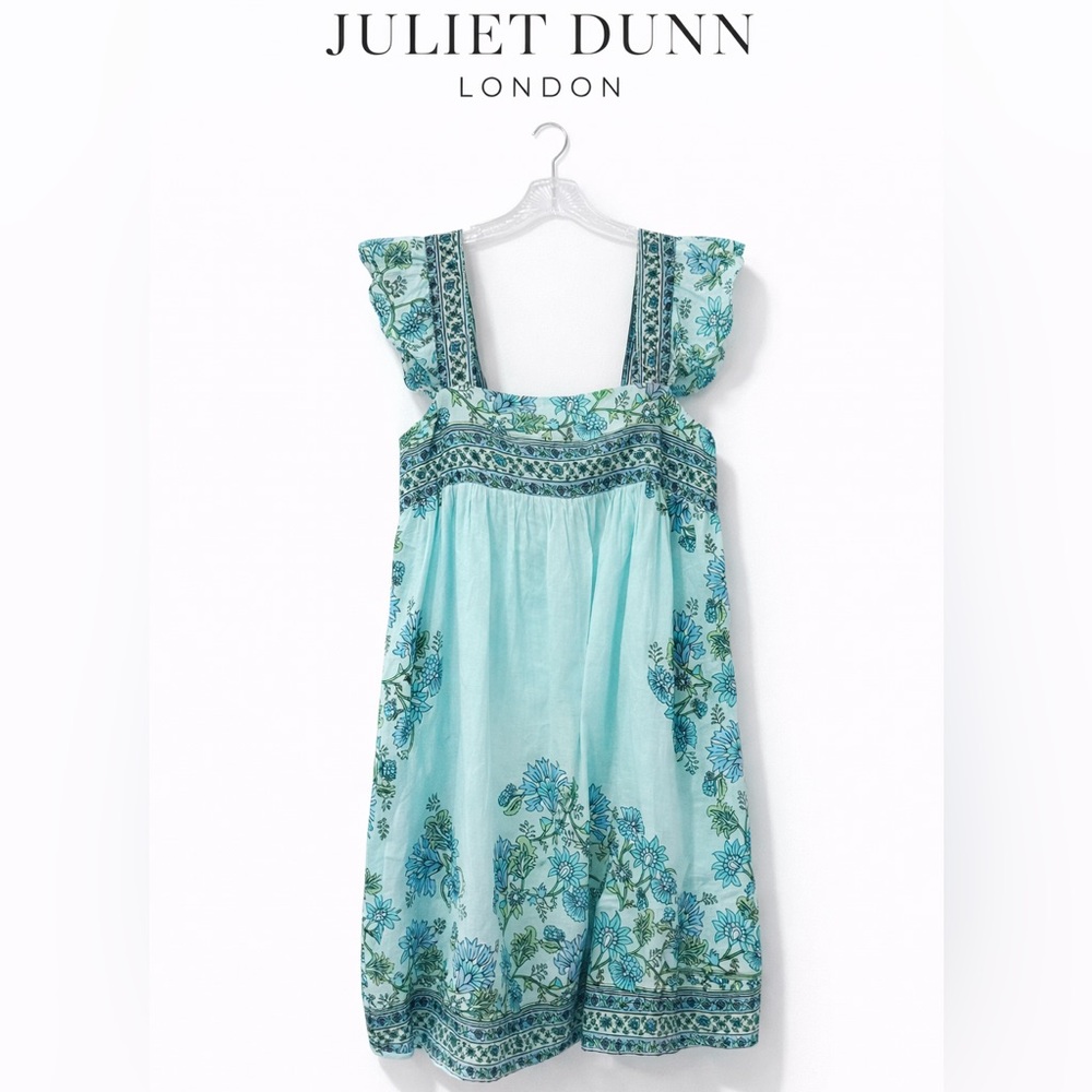 LIKE NEW Juliet Dunn Floral Mini Dress Swim Cover-up Size 8/10 (size 3)